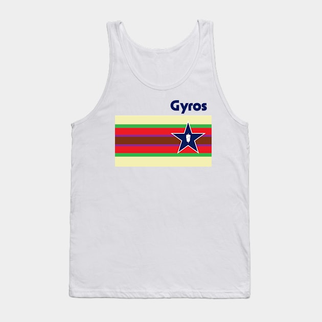 Houston Astros baseball style Kebobs. Gyros Tank Top by ölümprints